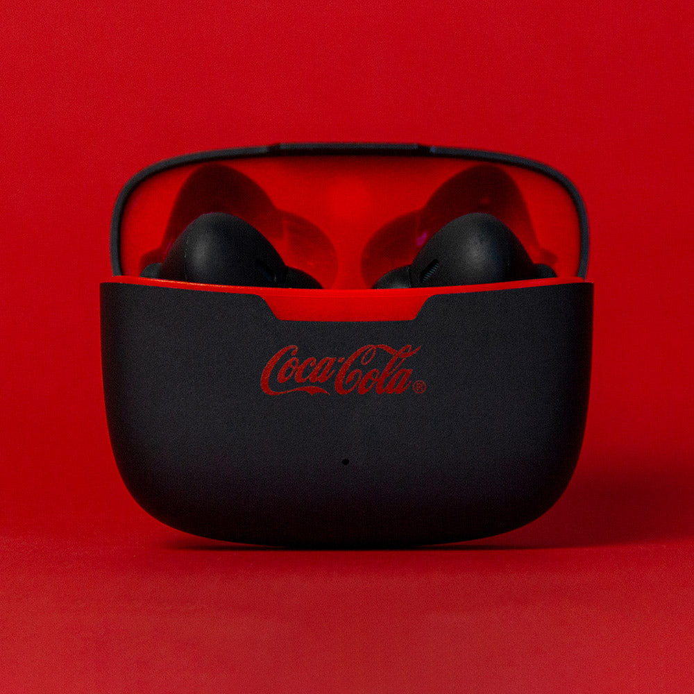 Fone de Ouvido TWS Preto | Flow Earbuds Coca-Cola