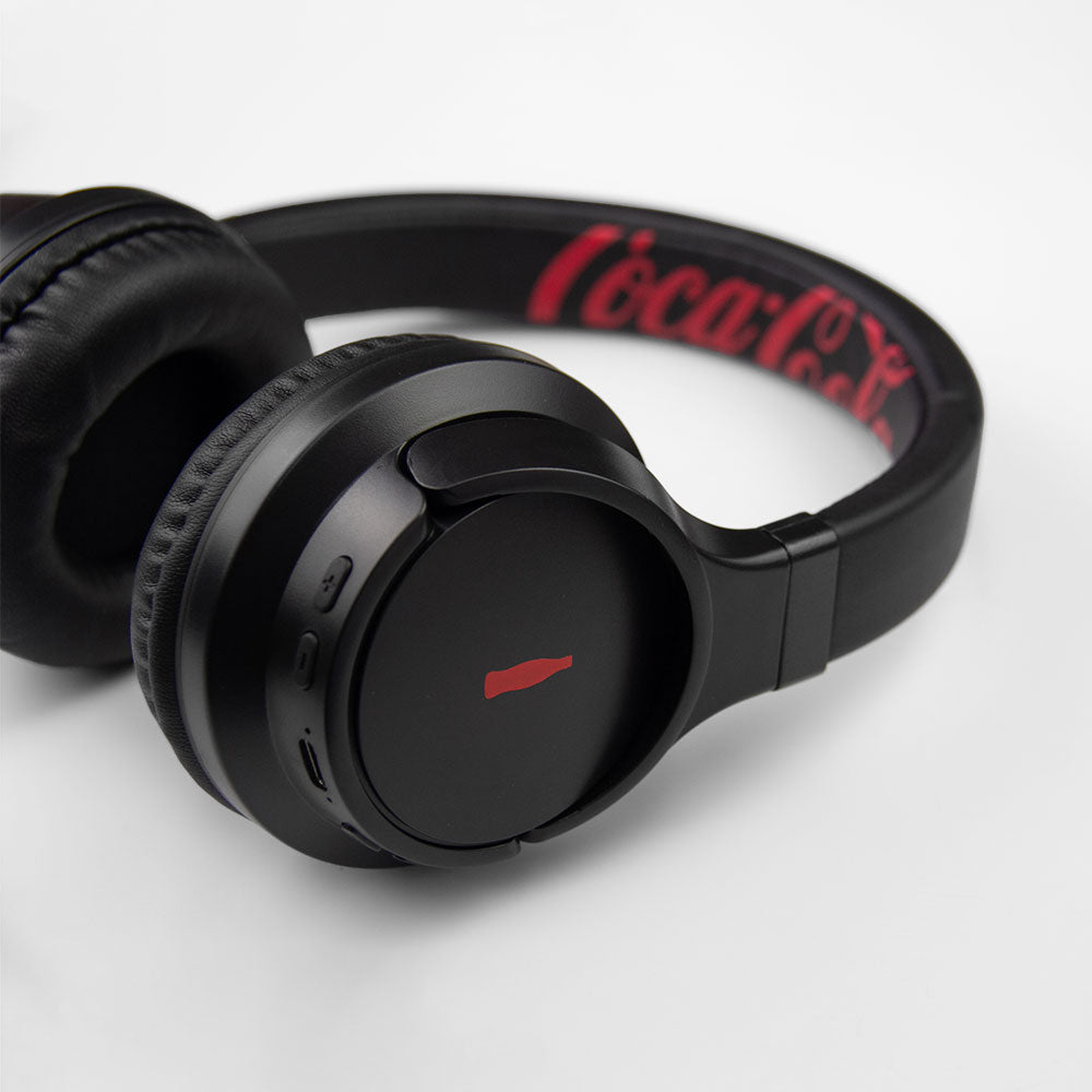 Fone de Ouvido Wireless Preto | Elite Bass Headphone Coca-Cola