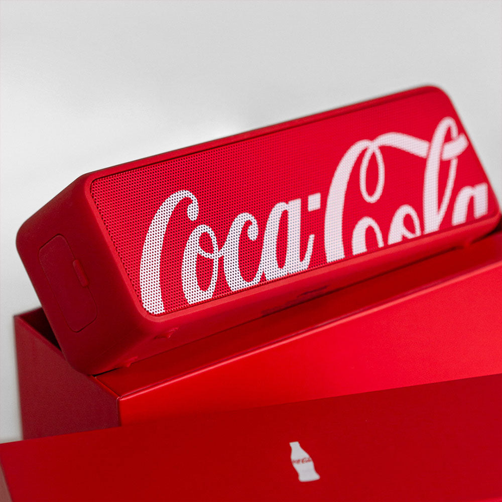 Caixa de Som com Baixos Acentuados Vermelha | Sound Box Coca-Cola