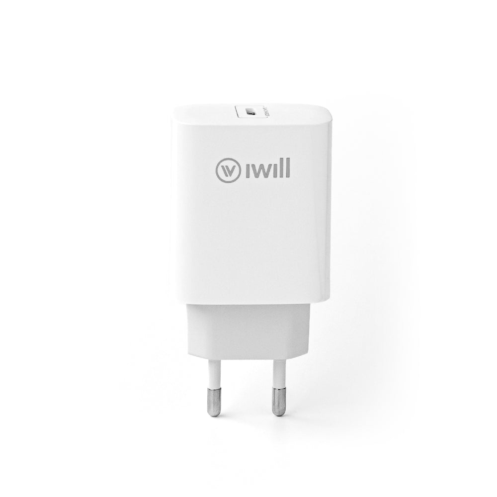 Carregador com 1 porta USB-C 33W Branco | iWill