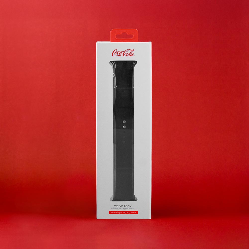 Pulseira Apple Watch Cola-Cola Preta - 38/40/41mm - Coca-Cola