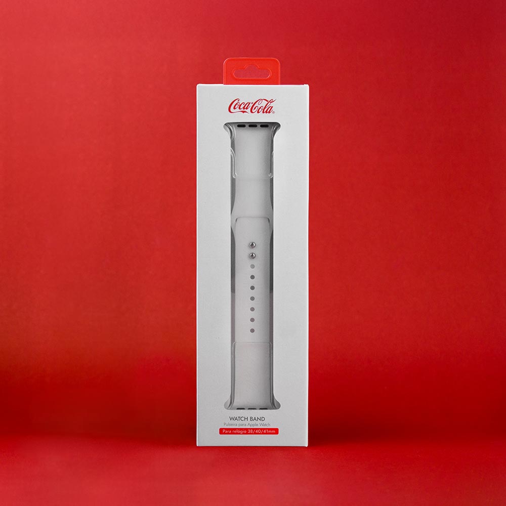 Pulseira para Apple Watch 38/40/41 mm Branca | Coca-Cola