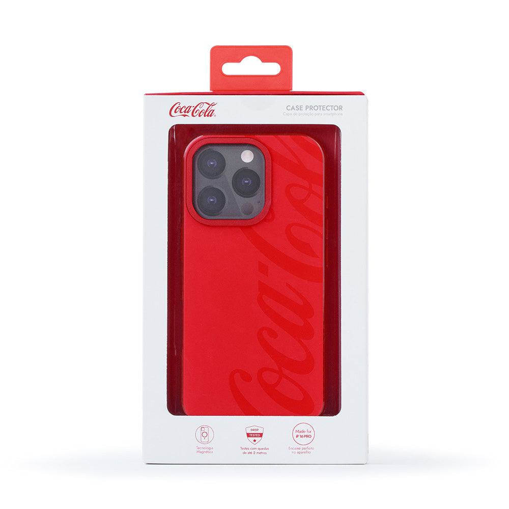 Capa para iPhone 16 Pro Vermelha | MagCase Coca-Cola