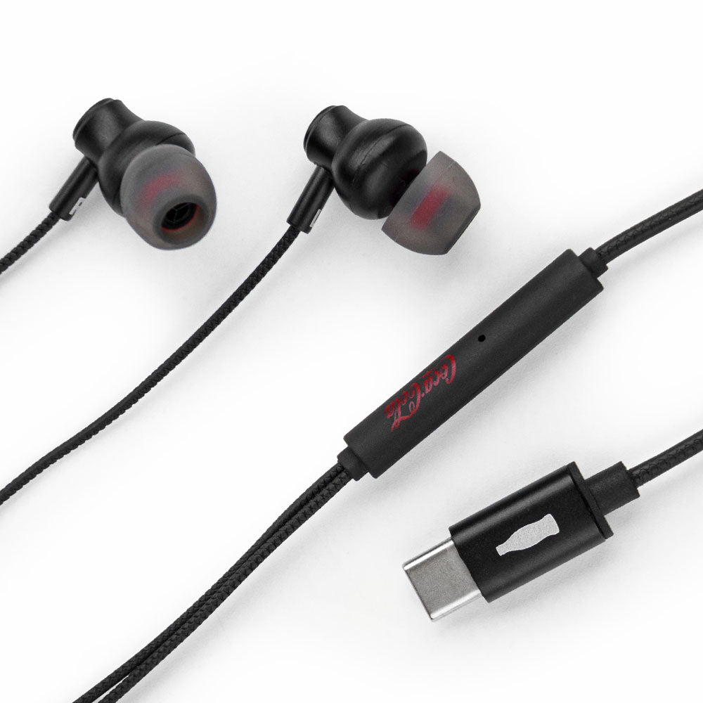 Fone de Ouvido Intra-Auricular com Microfone USB-C Preto | Neo Easy Coca-Cola
