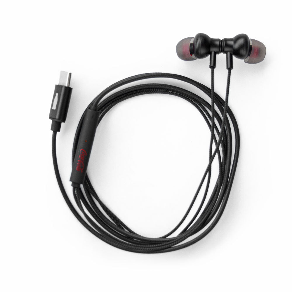 Fone de Ouvido Intra-Auricular com Microfone USB-C Preto | Neo Easy Coca-Cola