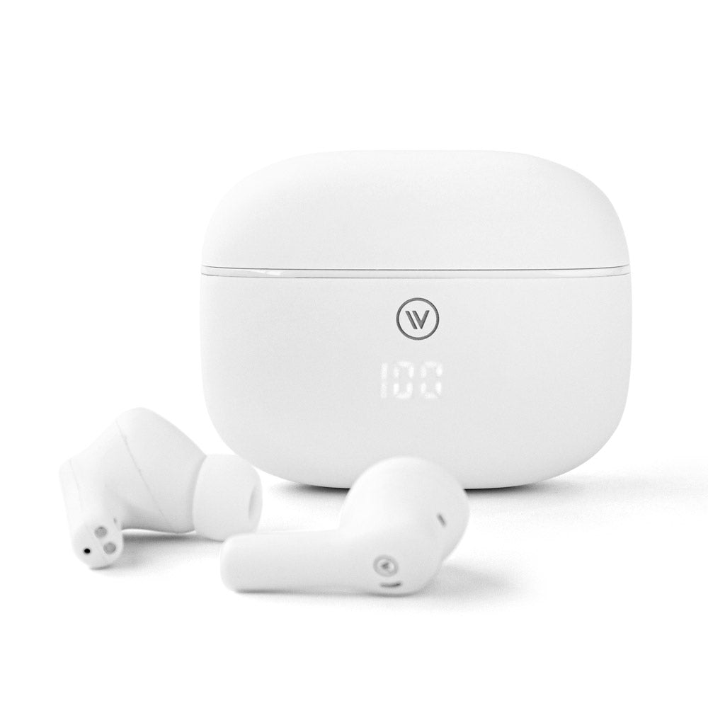 Fone de Ouvido com Cancelamento de Ruído Ativo Branco | Flow ANC Display iWill