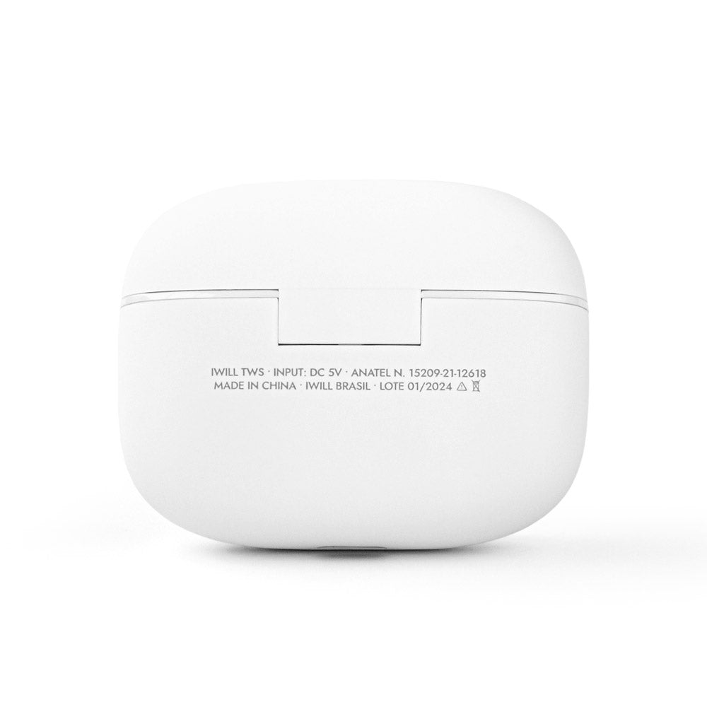 Fone de Ouvido com Cancelamento de Ruído Ativo Branco | Flow ANC Display iWill
