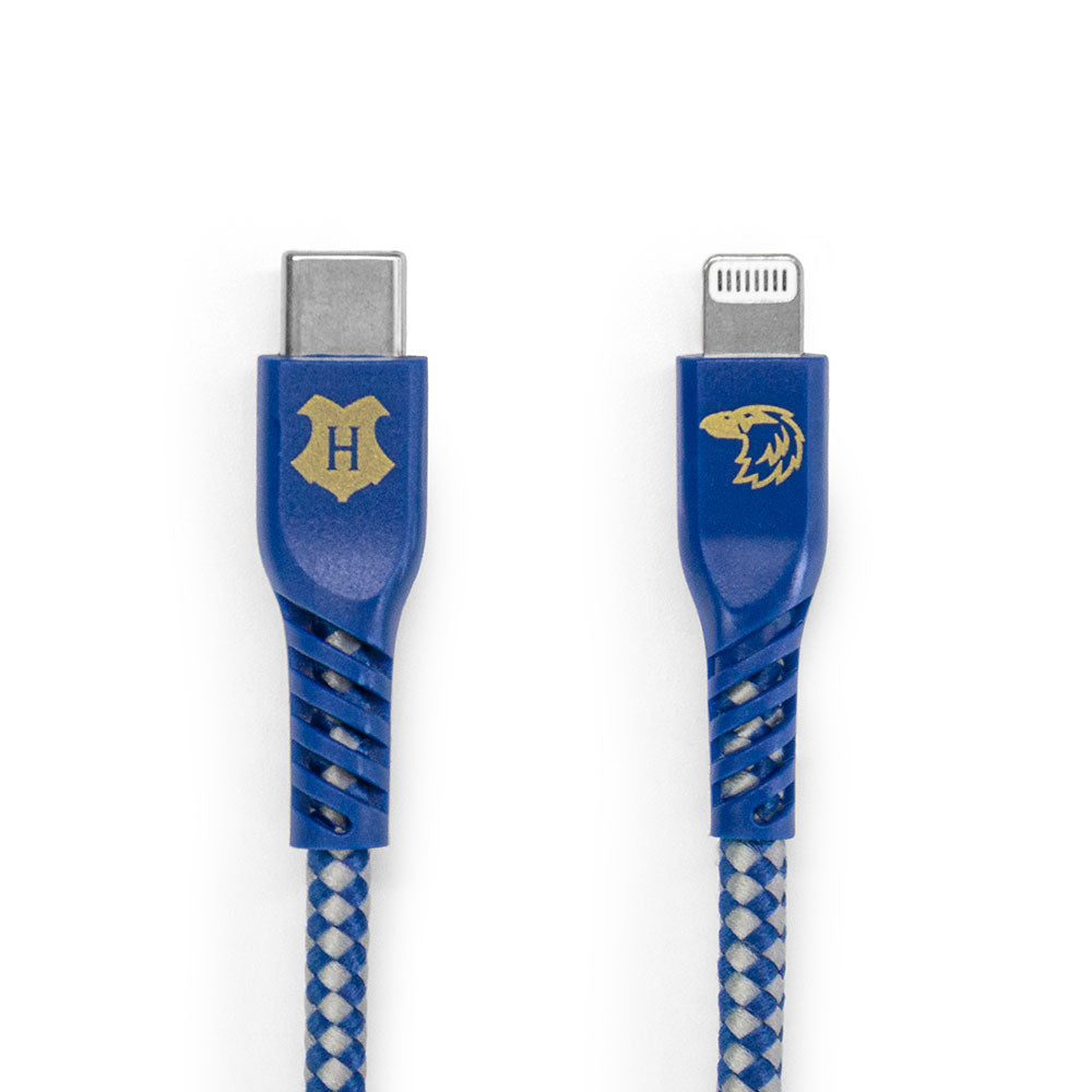 Cabo MFi Lightning para USB-C Azul | Corvinal Harry Potter