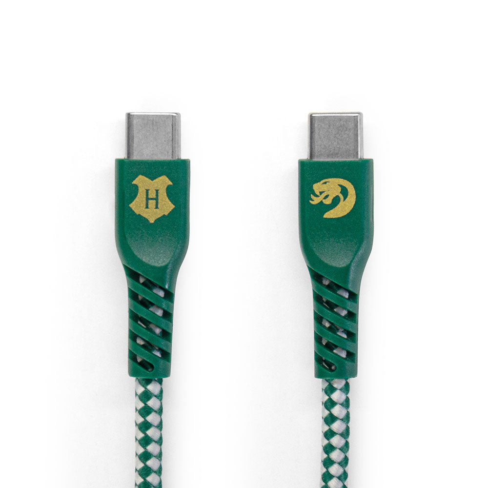 Cabo USB-C para USB-C Verde | Sonserina Harry Potter