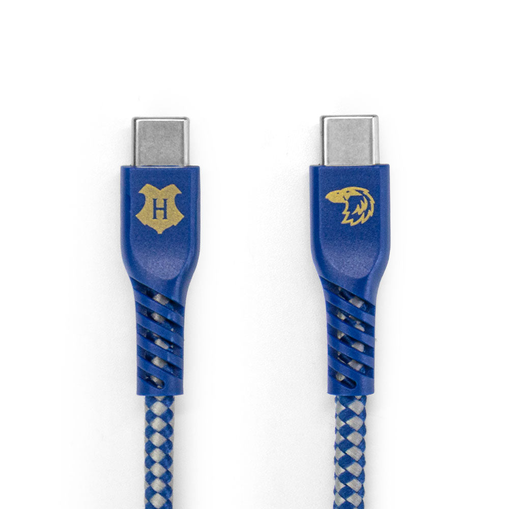 Cabo USB-C para USB-C Azul | Corvinal Harry Potter