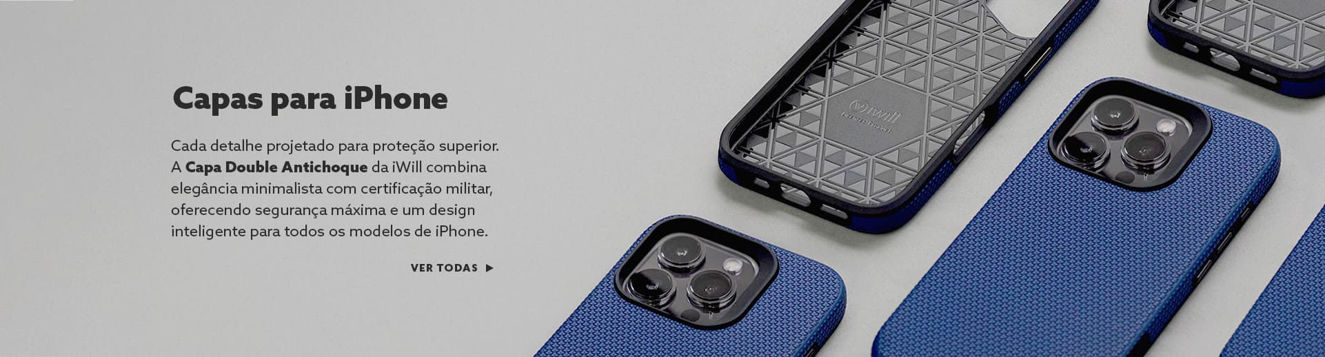 Capas para iPhone MagSafe, com carregamento magnético, azul da iWill