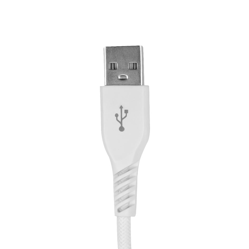 Cabo MFI Lightning para USB em Nylon 2m Branco | Strong Cable iWill