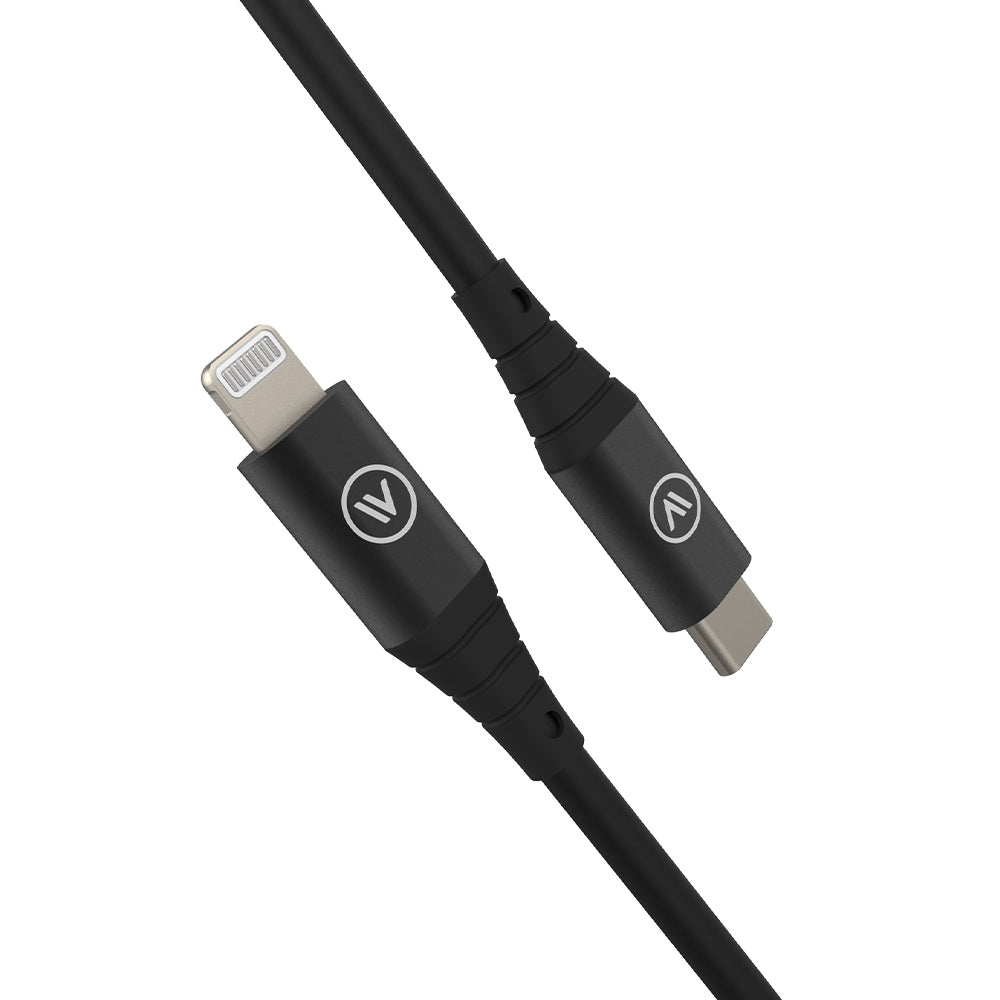 Cabo homologado MFi para USB-C Hard Cable em TPE - Preto
