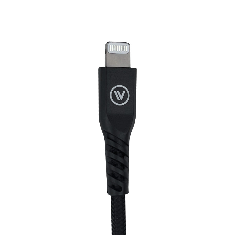 Cabo Homologado MFi Lightning para USB em Nylon 1,2m Preto | Strong Cable iWill