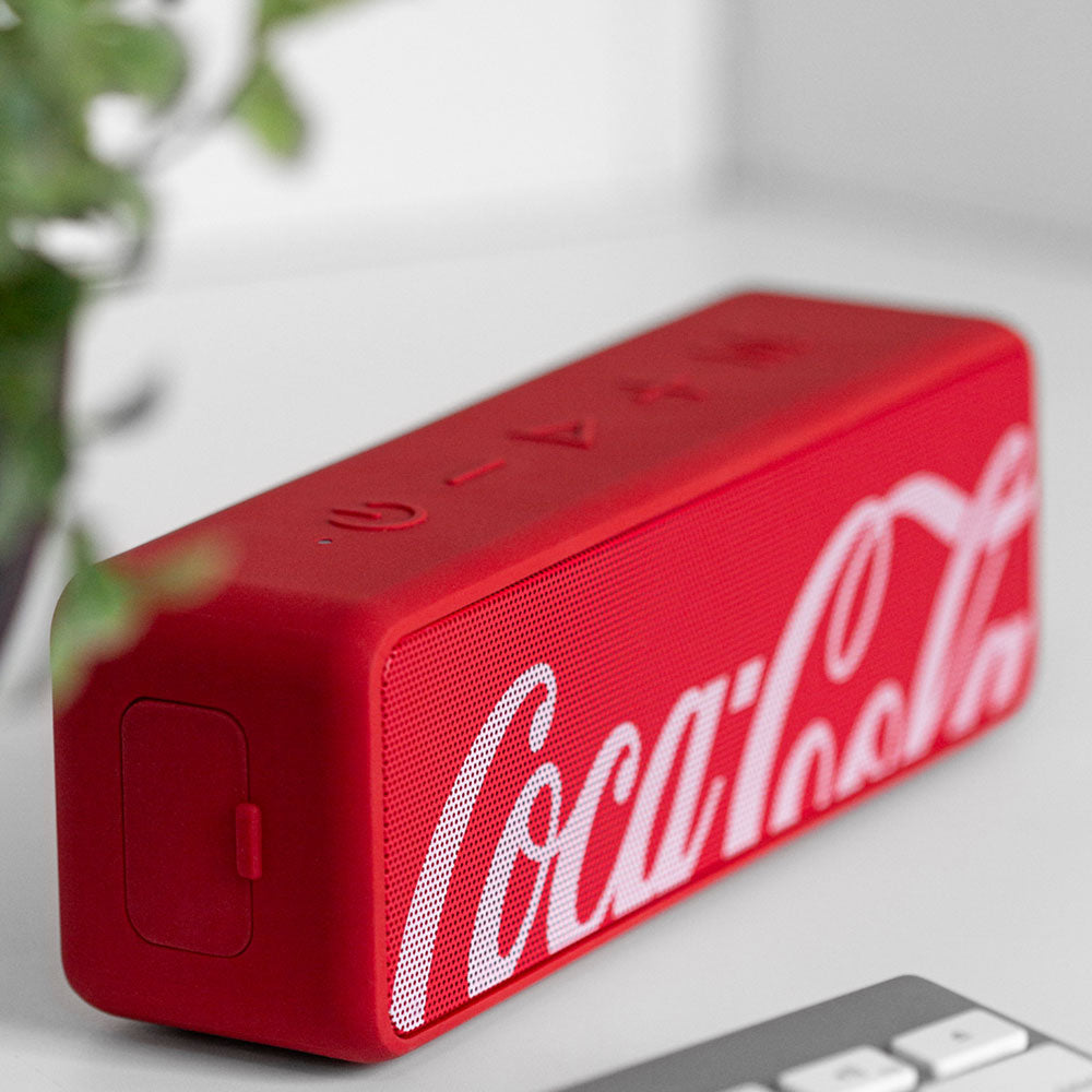 Caixa de Som com Baixos Acentuados Vermelha | Sound Box Coca-Cola
