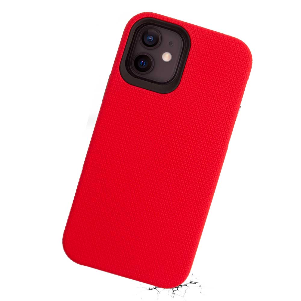 Capa para iPhone 12 Mini Antichoque Vermelha | Double Case iWill