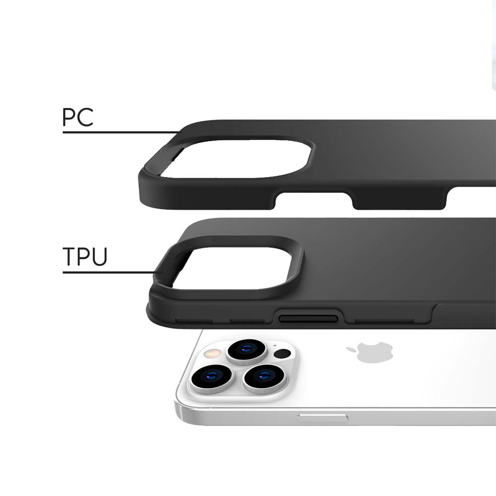 Capa para iPhone 14 Plus Antichoque Preta | Double Lux iWill