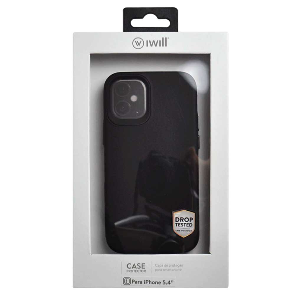 Capa para iPhone 12 Mini Antichoque Preta | Double Lux Case iWill