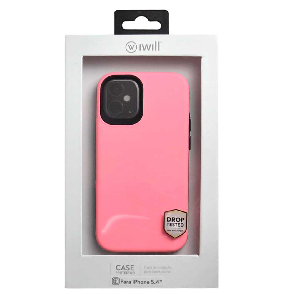 Capa Antichoque Double Lux Case para iPhone 12 Mini Rosa - iWill
