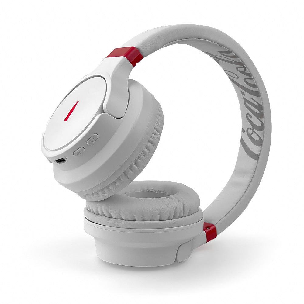 Fone de Ouvido Wireless Branco | Elite Bass Headphone - Coca-Cola