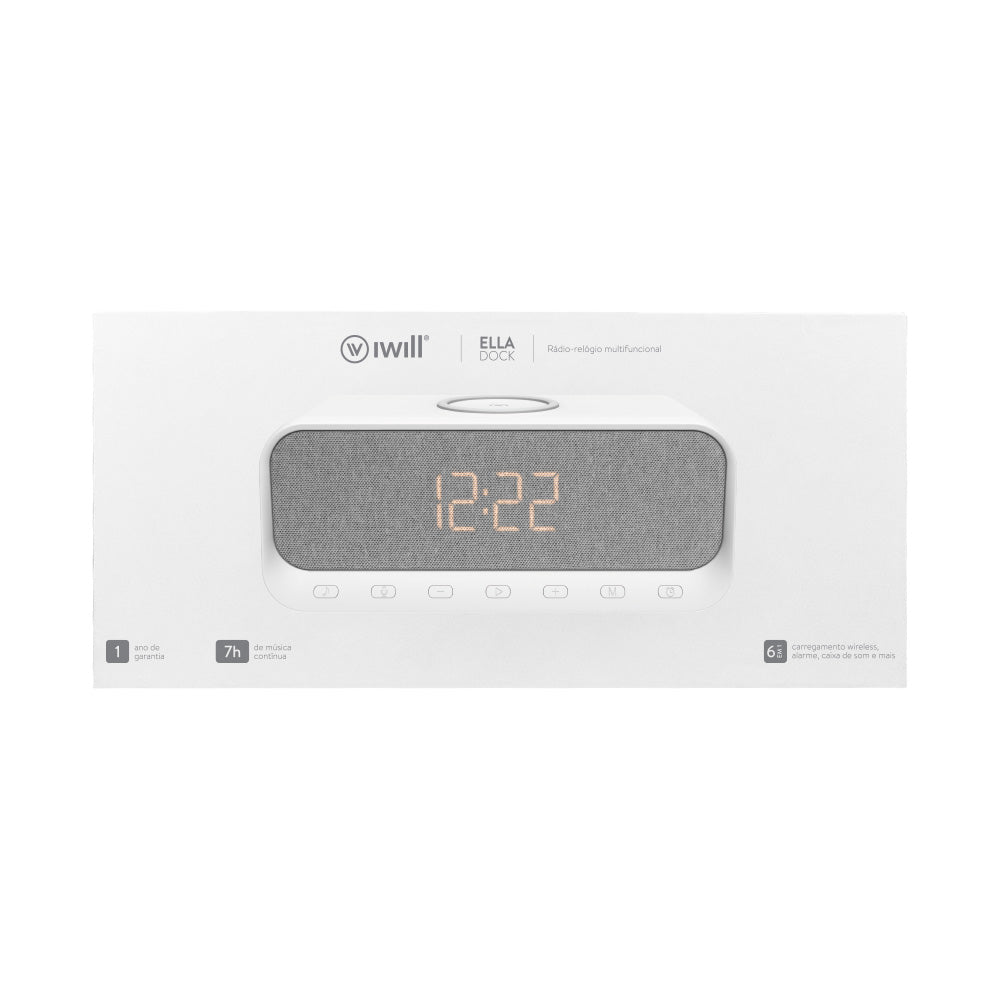 Caixa de Som com Carregamento Wireless | Ella Dock iWill