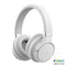 Fone de ouvido Bluetooth Elite Bass Wireless Headphone - Branco com Prata