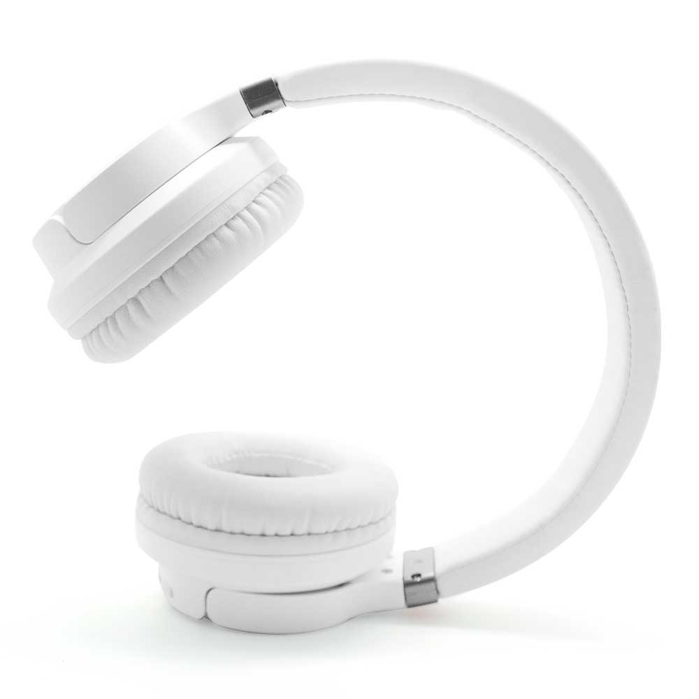 Fone de Ouvido Bluetooth Branco com Prata | Elite Bass Headphone iWill