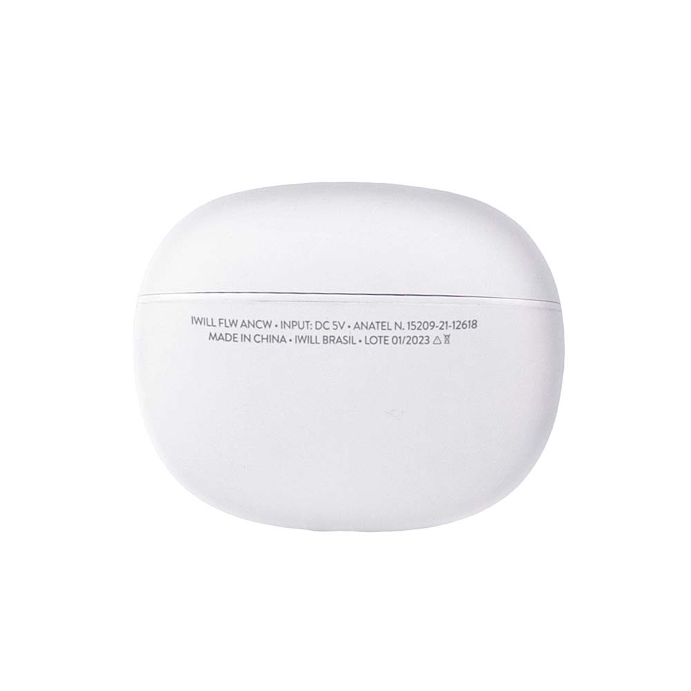 Fone de Ouvido TWS com Carregamento sem Fio Branco | Flow ANC iWill