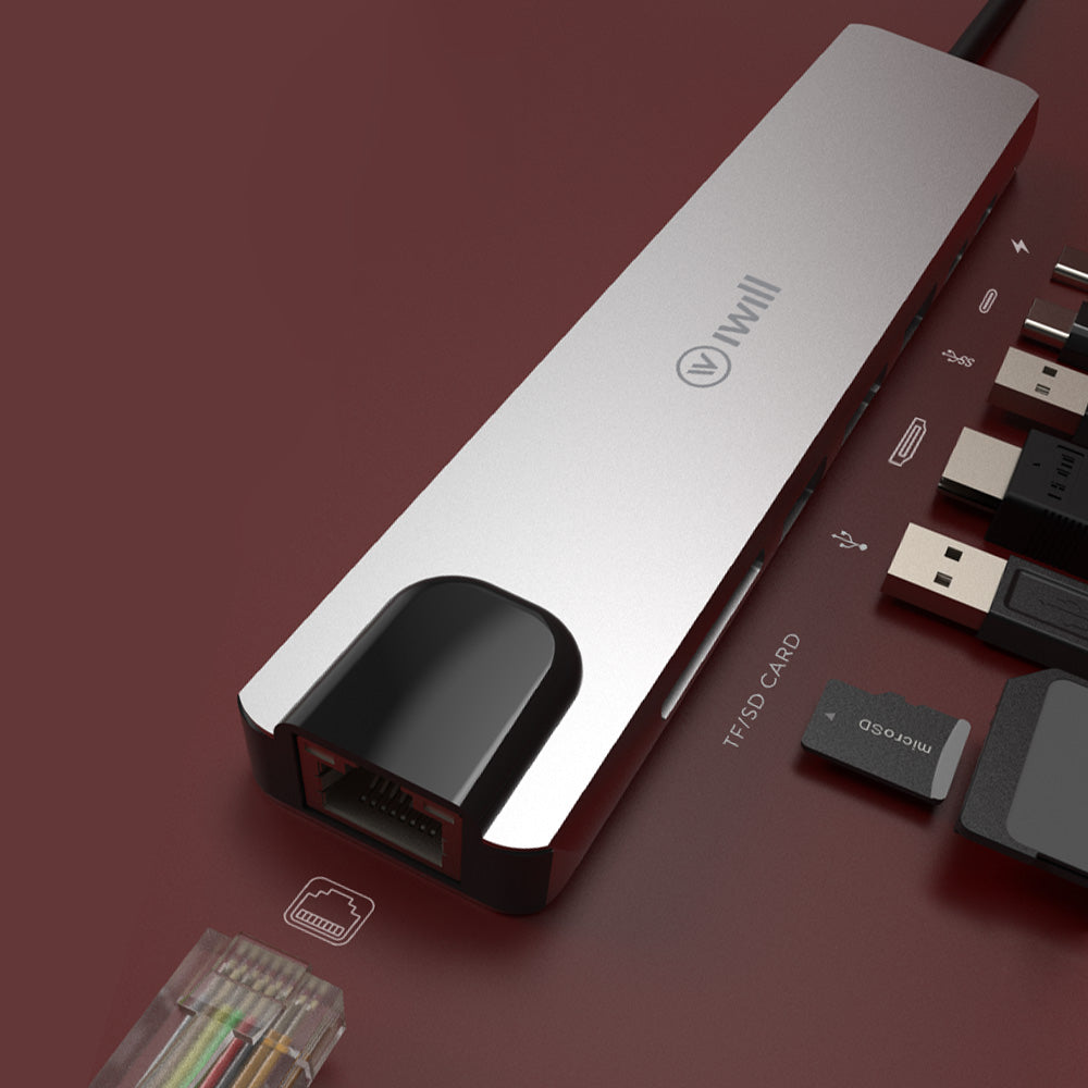 Hub USB-C Max 8 em 1 | iWill