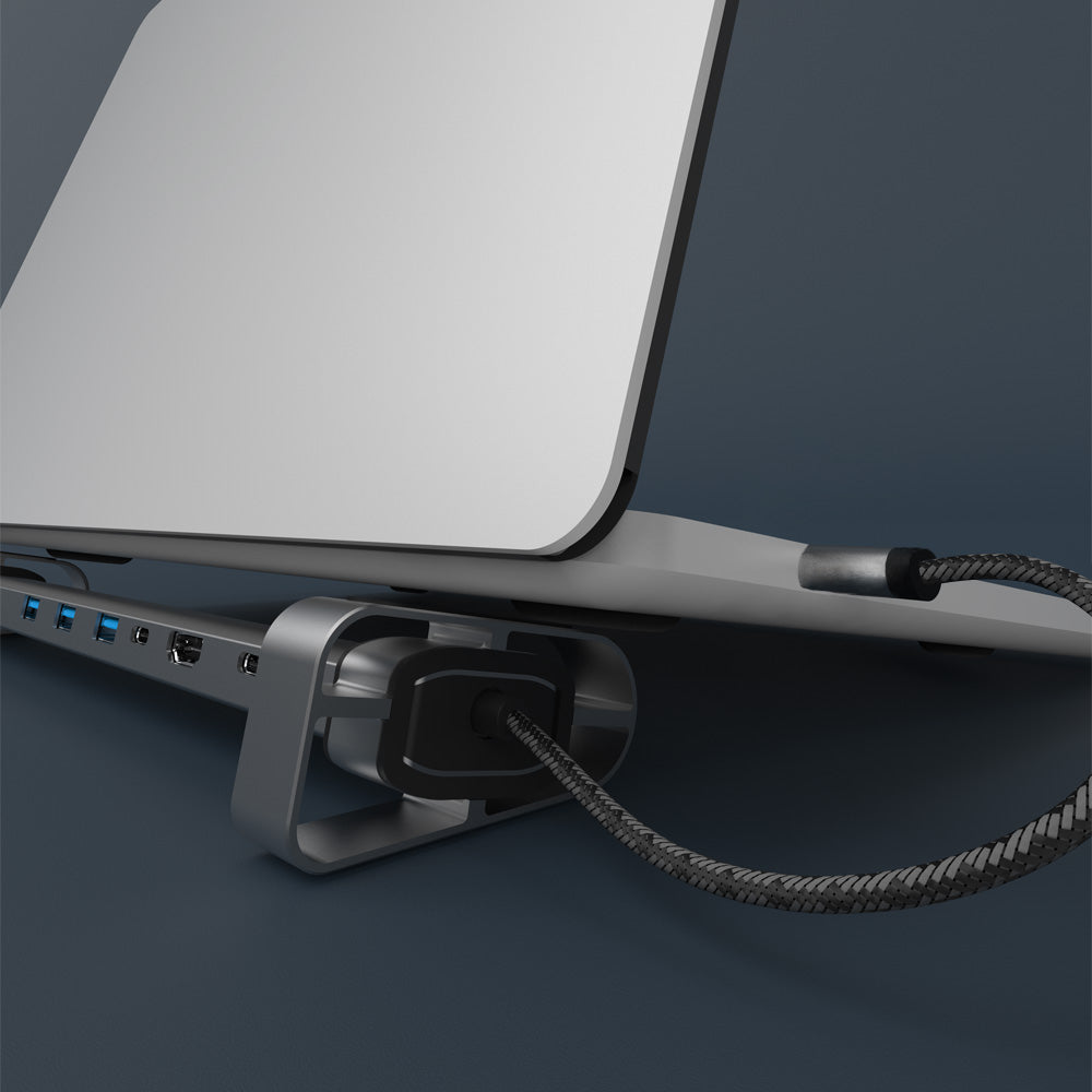 Hub USB-C Stand c/ Suporte para Notebook 10 em 1 | iWill