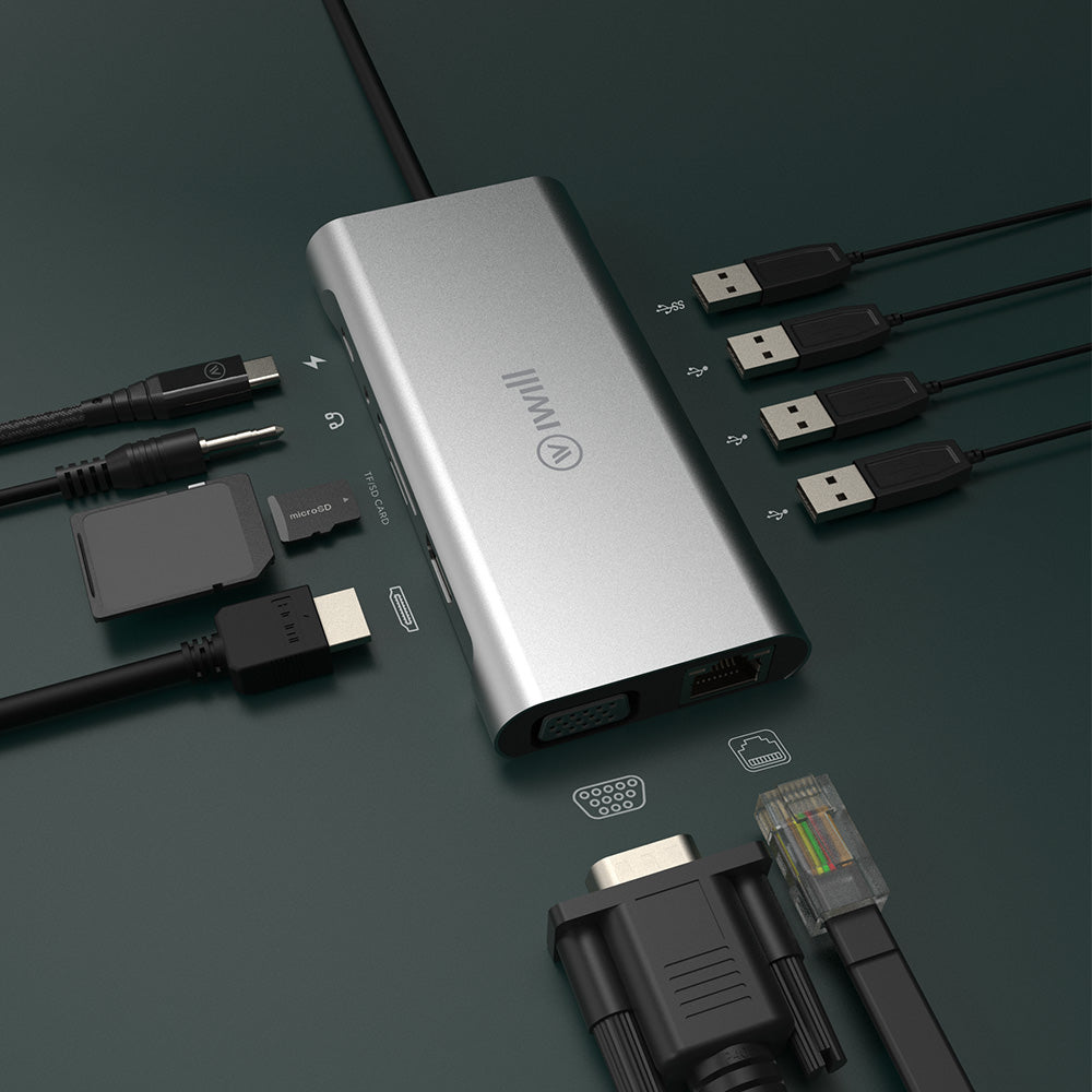 Hub USB-C Ultra 11 em 1 - iWill