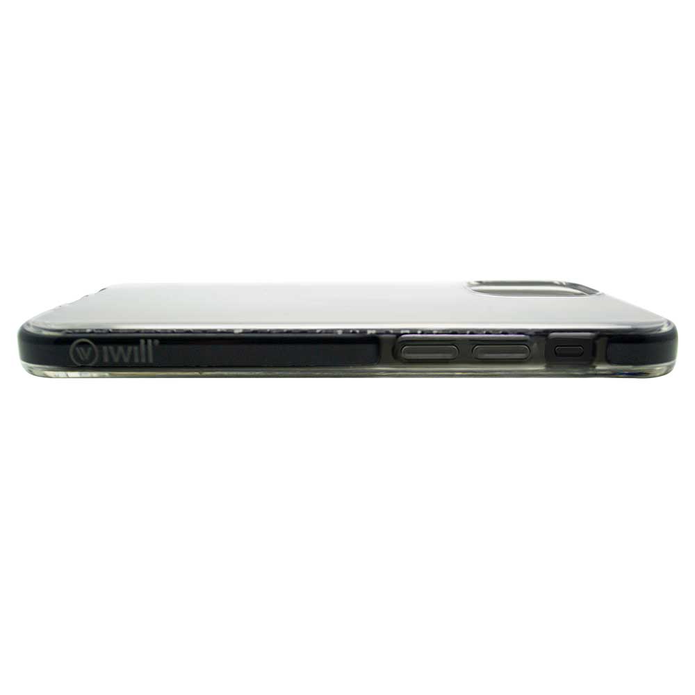 Capa para iPhone 12 / 12 Pro Transparente com Preto | Impact Case iWill
