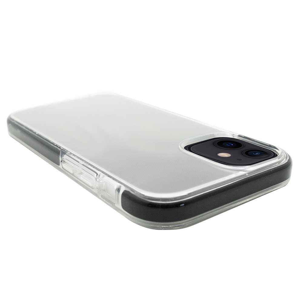 Capa Protetora Impact Case para iPhone 12 Mini Transparente com Preto - iWill