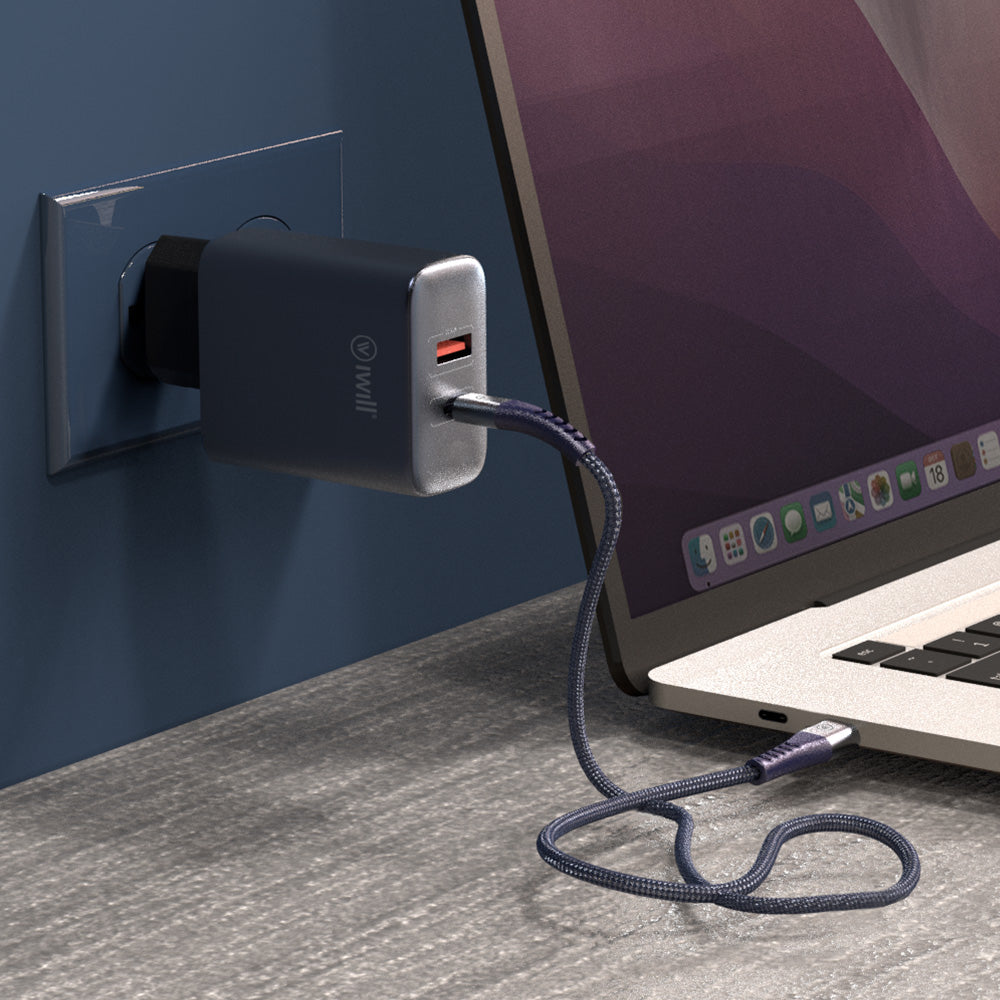 Kit de Carregamento 65W com cabo USB-C para USB-C 2,0M - iWill