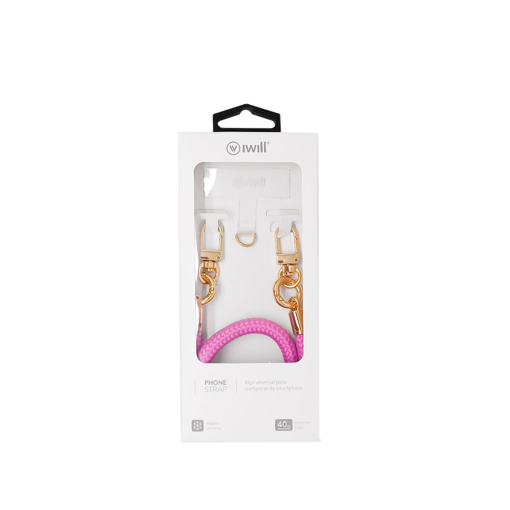 Phone Strap - Alça Universal p/ Smartphone Pink - iWill