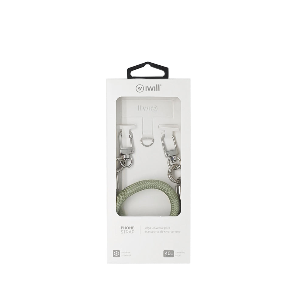 Phone Strap - Alça Universal p/ Smartphone Prata - iWill