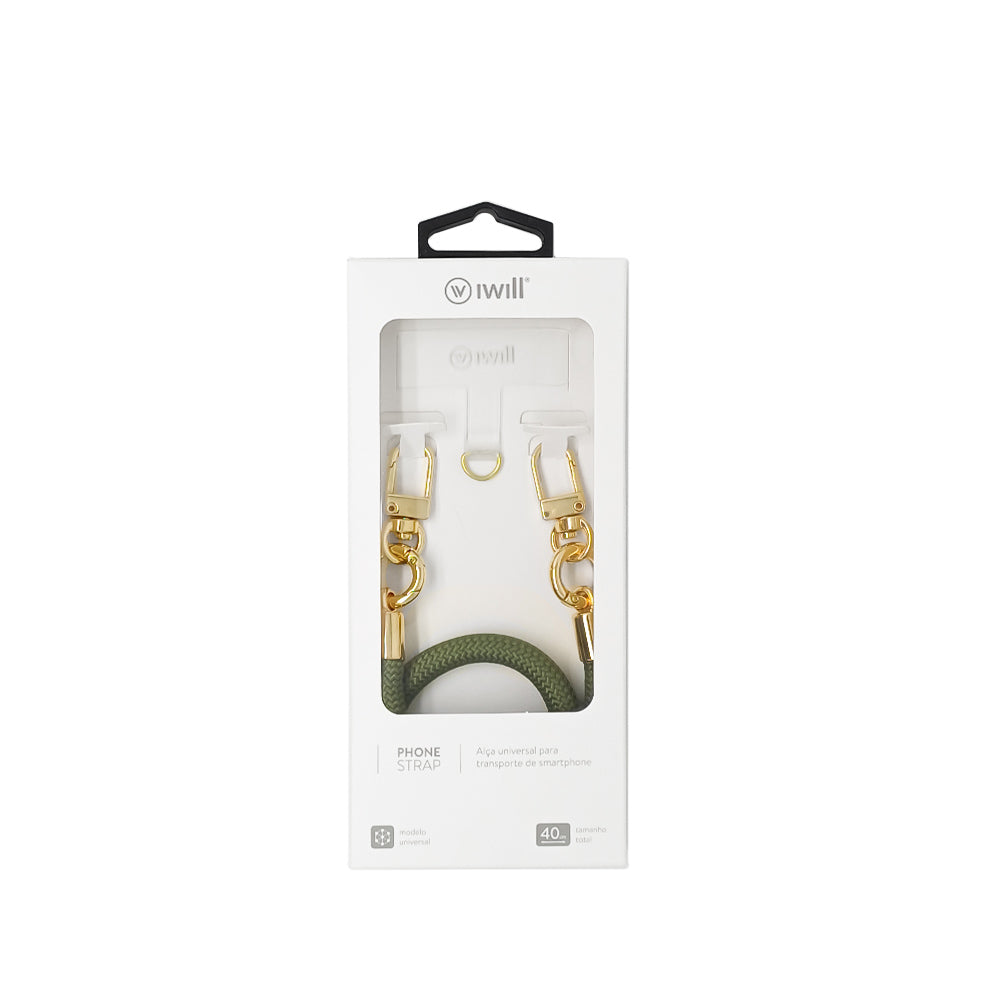 Phone Strap - Alça Universal p/ Smartphone Verde - iWill