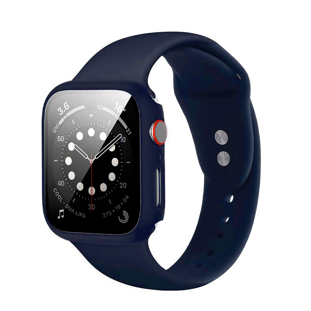 Pulseira para Apple Watch® Com Proteção para a Tela - Silicone Azul Marinho 40mm