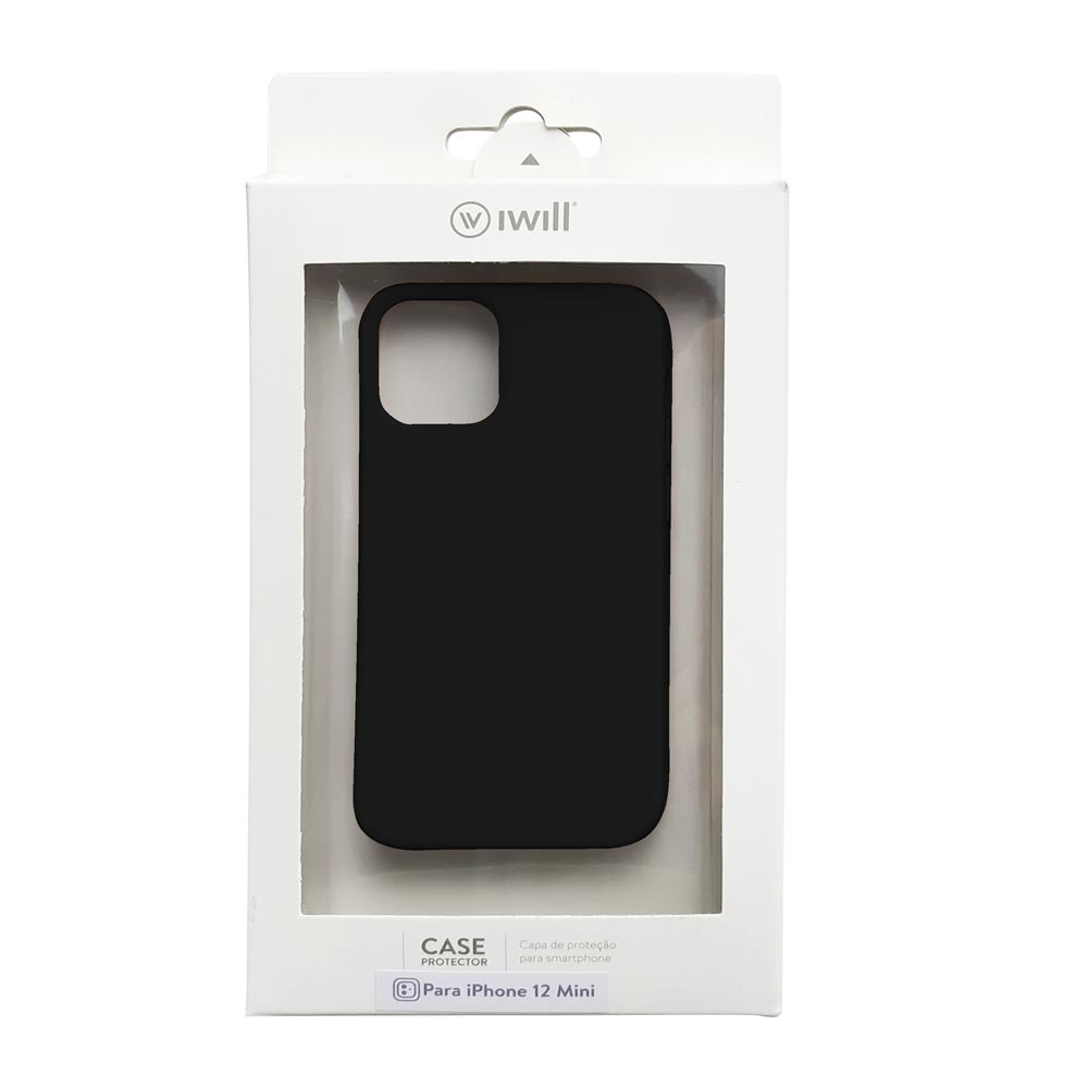 Capa para iPhone 12 Mini Preta | Simple Case iWill