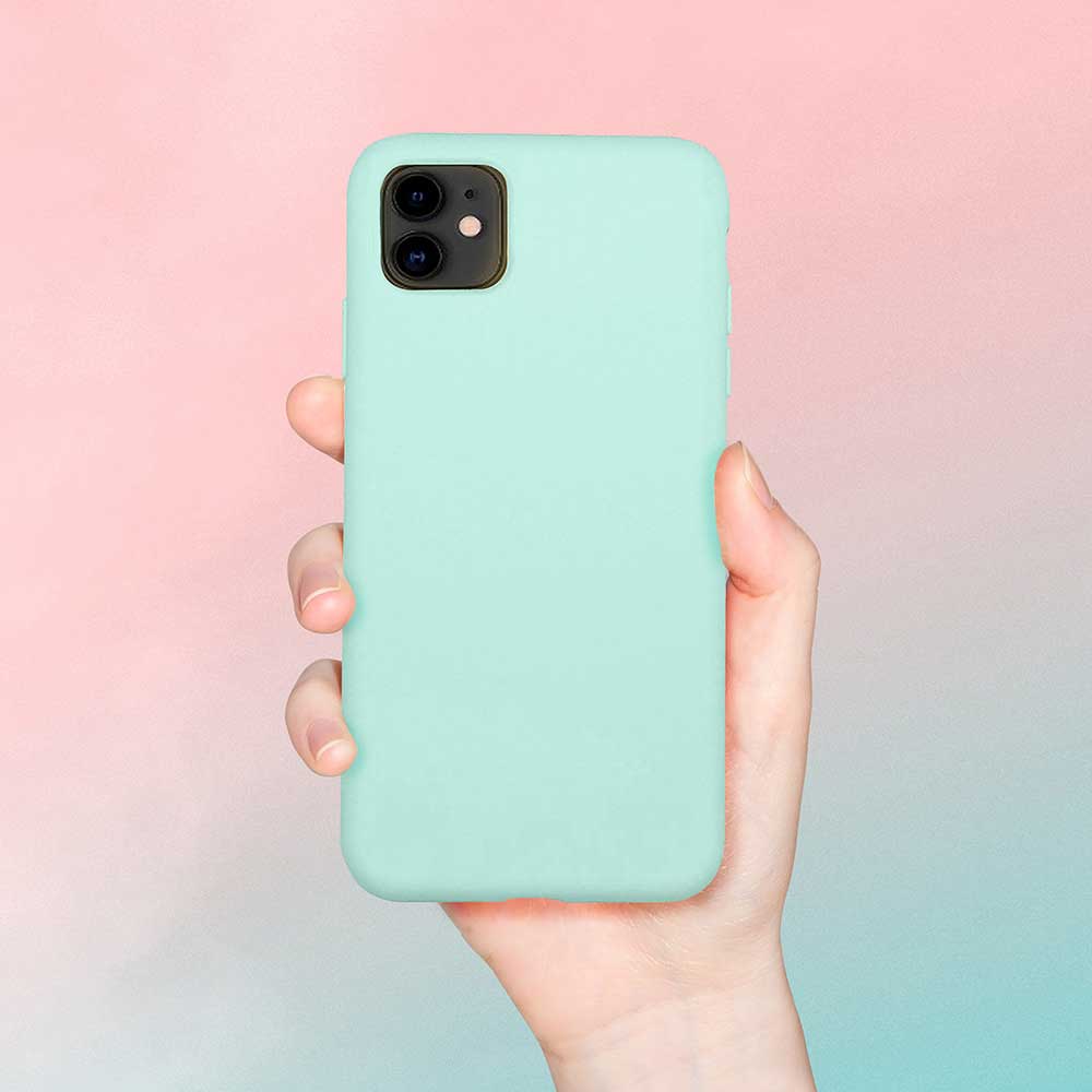 Capa para iPhone 12 Mini Verde Menta | Simple Case iWill