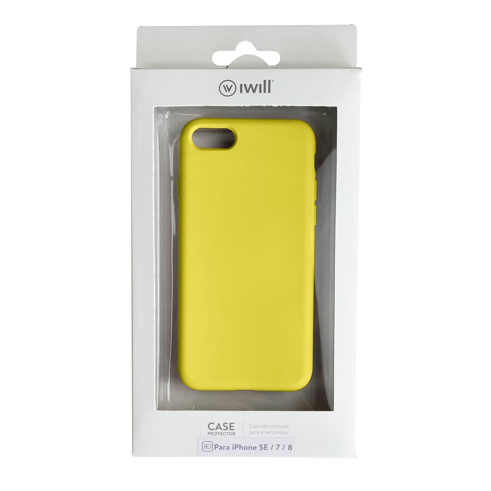 Capa para iPhone 7 / 8 / SE Amarela | Simple Case iWill