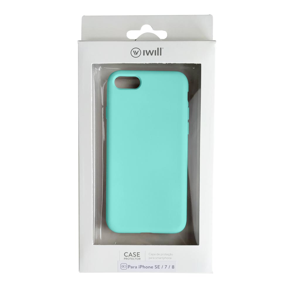 Capa Simple para iPhone 7 / 8 / SE Verde Menta - iWill