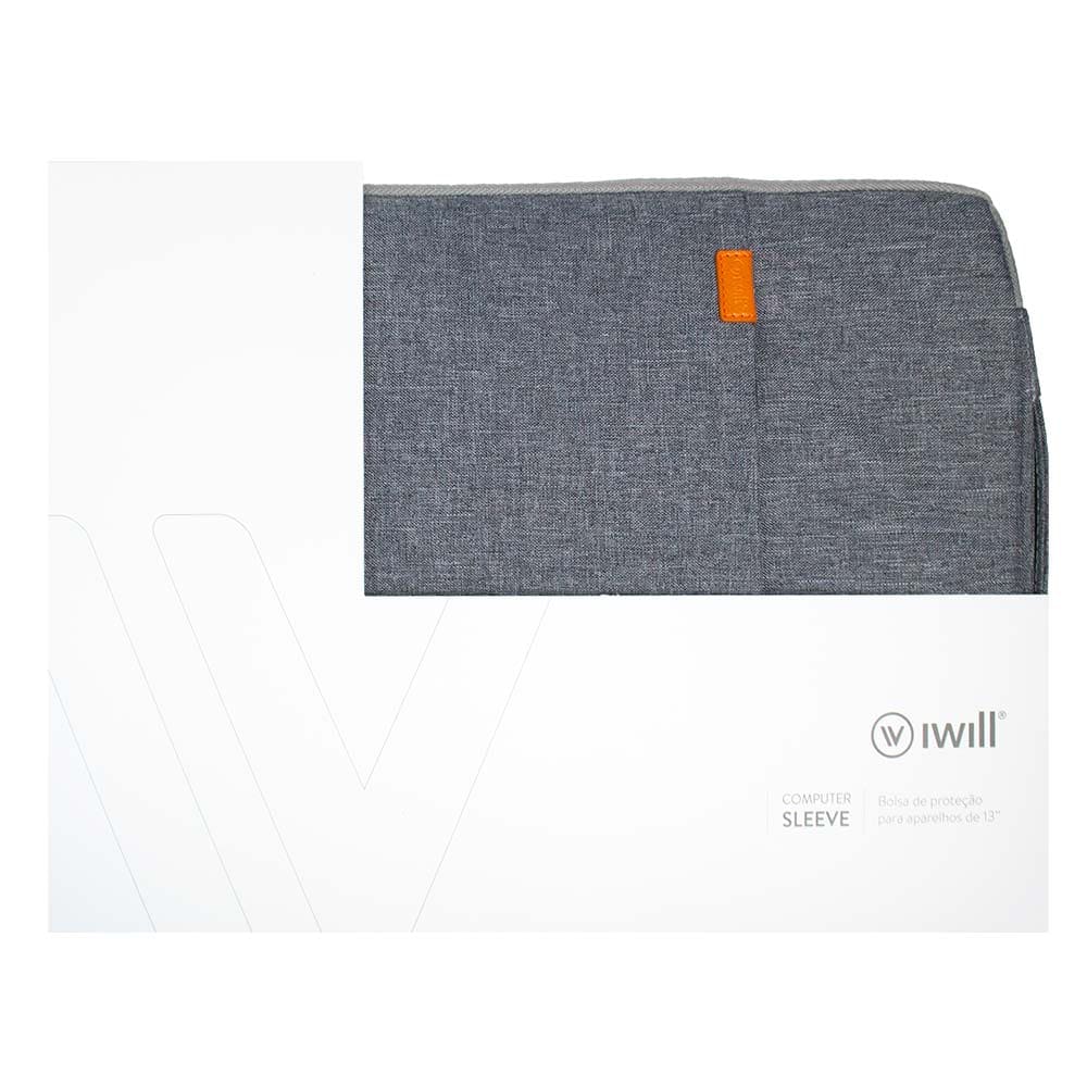 Sleeve para MacBook 13" Cinza | iWill