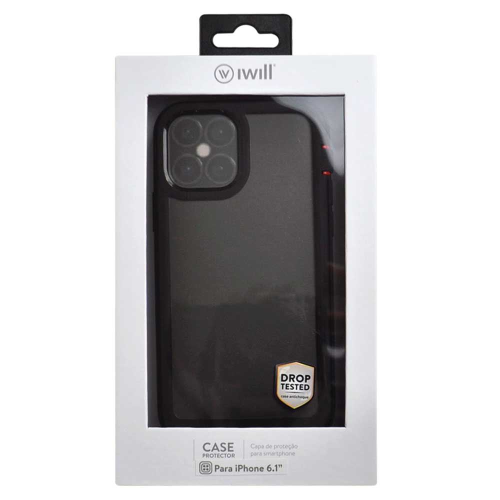 Capa Antichoque Tripla Ultra Case para iPhone 12 e 12 Pro Preta - iWill