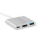 Hub USB-C 3 em 1 - Branco - Coca-cola