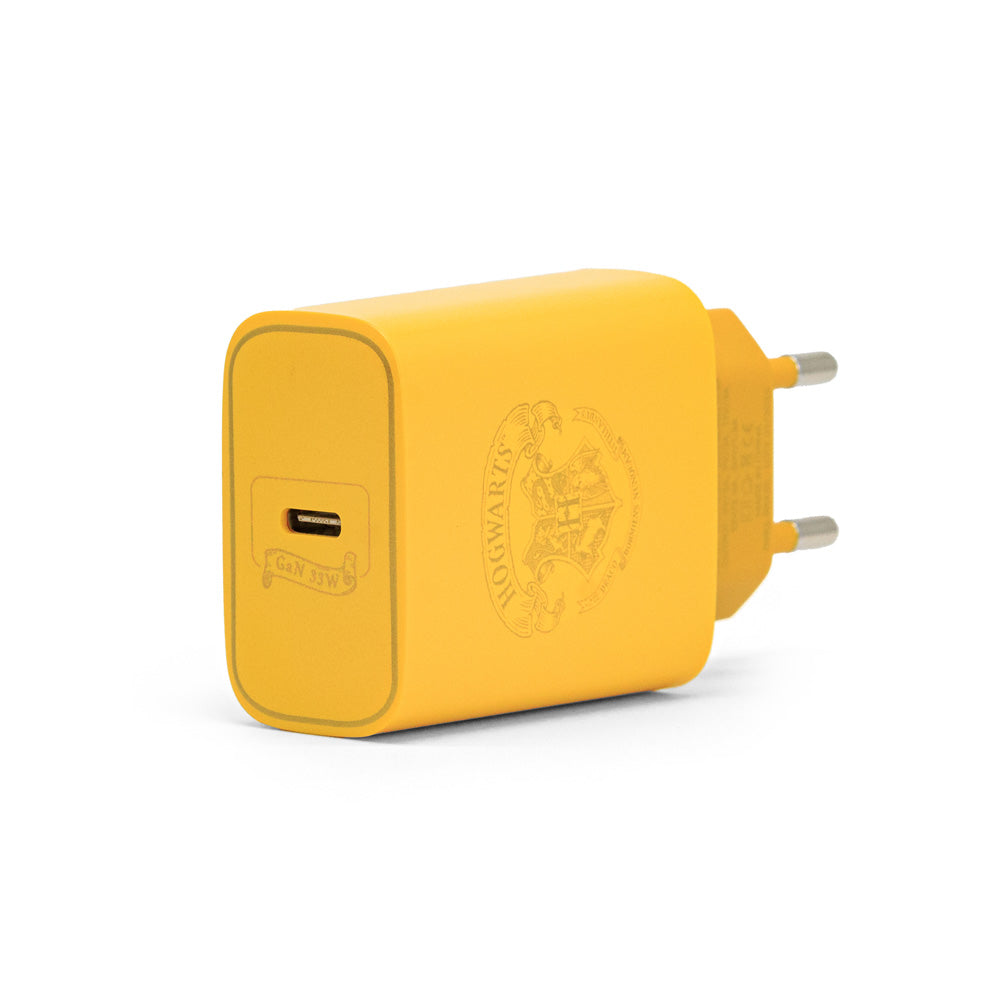 Kit de Carregamento com Estojo USB-C 33W Amarelo | Lufa-Lufa Harry Potter