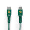 Cabo USB-C para USB-C Verde | Sonserina Harry Potter