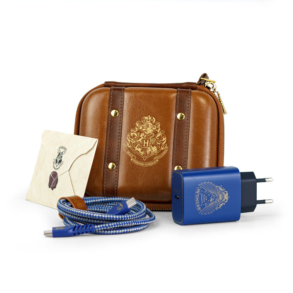 Kit de Carregamento com Estojo USB-C 33W Azul | Corvinal Harry Potter