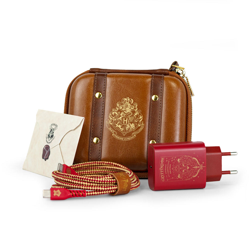 Kit de Carregamento com Estojo USB-C 33W Vermelho | Grifinória Harry Potter
