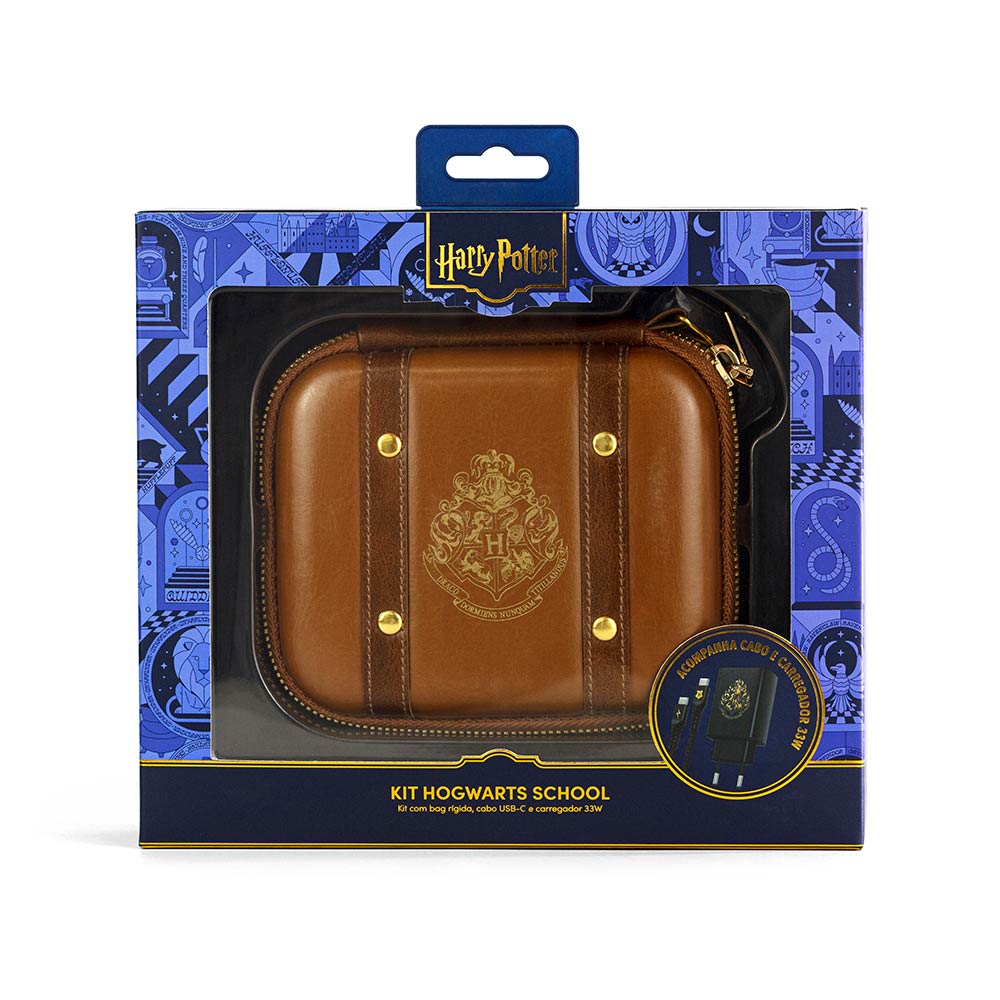 Kit de Carregamento com Estojo USB-C 33W Amarelo | Lufa-Lufa Harry Potter